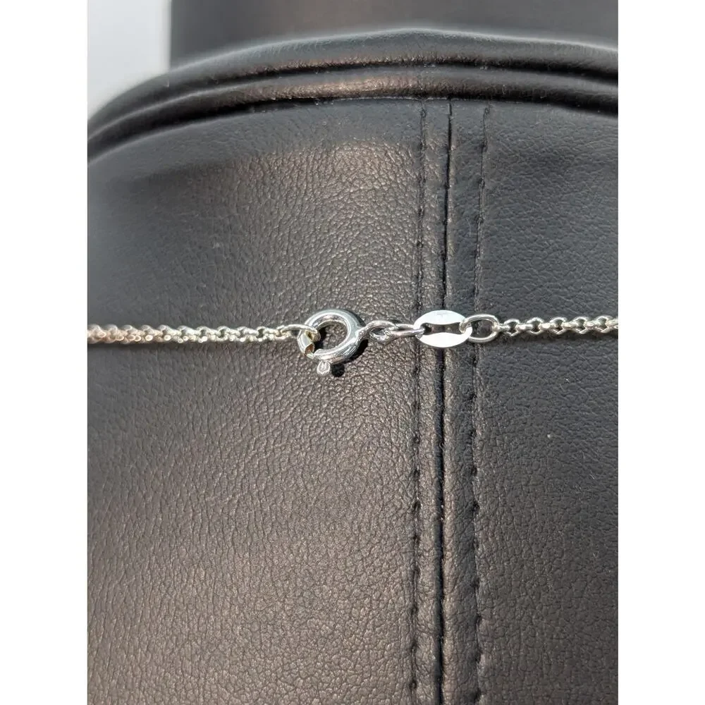 925 Sterling Silver Cursive Name 'Chabelly' 20.25" Chain Necklace - Picture 4 of 6